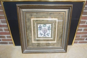 lot 17 image: Large 27 x 27 Matted and Framed Art Romantic Profusion 3