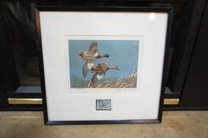 lot 22 image: 1980-81 Federal Duck Stamp Artist Signed(1979) and Numbered Print By Artist Richard W. Plasschaert