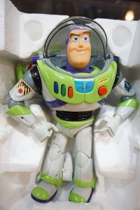 lot 55 image: Collectible Toys Disney Pixar Toy Story 1995 Buzz Lightyear Ultimate Talking Action Figure By Thinkway Toys...