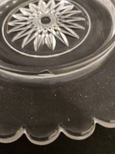 lot 71 image: Vintage Glass Covered Dishes and Vase