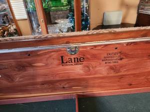 lot 170 image: Lane Fabric Covered BenchCedar Lined Chest