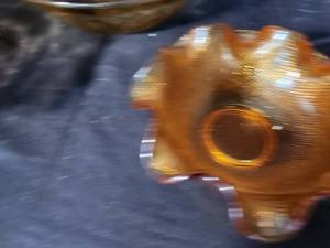 lot 230 image: Variety of YellowOrange Depression Era Glass Bowls