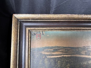 lot 93 image: Framed Print Titled Dukes Staghunt