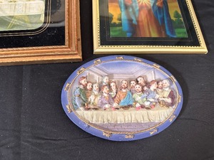 lot 103 image: Variety of Christian Framed Prints