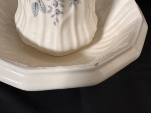 lot 112 image: Vintage Water Pitcher with Bowl