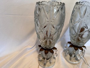 lot 159 image: Two Cut Crystal Portable Lamps