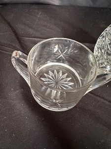 lot 270 image: Glass Oil Jar and Double Handled Cup