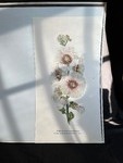 lot 66 image: Signed Watercolor Painting Titled Hollyhock on Groveland Avenue by Barbara Hultmann