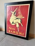lot 300 image: Framed European Vintage Art Poster Pates Baroni - 1921 Poster Print Reproduction by Leonetta Cappiello