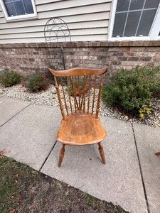 lot 150 image: Vintage Wood Dining Chair