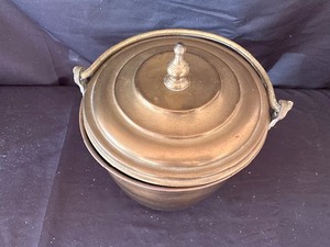 lot 194 image: Vintage 1930s Brass Ice Bucket