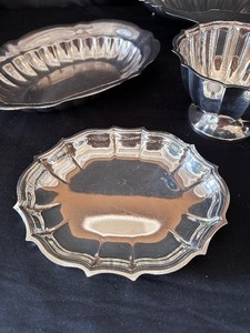 lot 208 image: Silver Plated Serving Pieces
