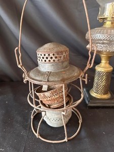 lot 213 image: Hurricane Lamps