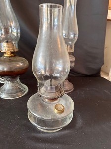 lot 214 image: Hurricane Lamps
