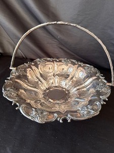 lot 241 image: Antique Georgian Silver Plated Basket