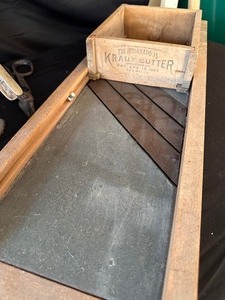 lot 244 image: Variety of Vintage Tools - Cabbage Slicer, Bottle Corker, and Planer