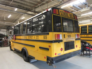 lot 989 image: 2009 THOMAS SCHOOL BUS WITH RICON WHEEL CHAIR LIFT