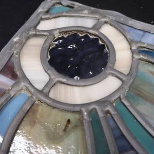 lot 3 image: STAINED GLASS 24 X 24 PANEL.