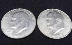 lot 16 image: 2-1972 SILVER DOLLARS