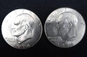 lot 17 image: 2-1974 SILVER DOLLAR