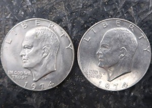 lot 18 image: 2-1974 SILVER DOLLAR