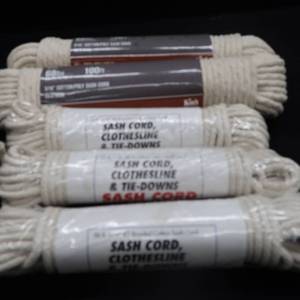 lot 94 image: NEW ASSORTED SASH CORD CLOTHESLINE ROPE