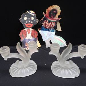 lot 122 image: CANDLE HOLDERSCARDBOARD CUT OUTS