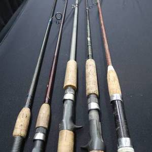 lot 132 image: LOT OF FISHING POLES