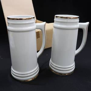 lot 98 image: NEWCASE OF BEER STEINS