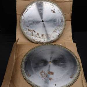 lot 143 image: PAIR OF MATCHING SAW BLADES