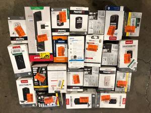 Lot of Assorted Door Locks and Handles Various Models and Conditions  Customer Returns See Pictures