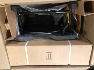 DEWALT 15 Amp Corded 10 in. Job Site Table Saw with Rolling Stand   Customer Returns See Pictures
