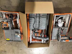 Lot of 3 Ridgid Tile Saw with  Stand   Customer Returns See Pictures