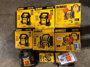 Lot of Assorted Dewalt Portable Power Stations Various Sizes and Conditions  Customer Returns See Pictures