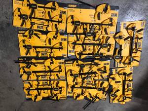 Lot of DEWALT Trigger Clamp Set (6-Piece) Customer Returns See Pictures
