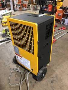 Shinco 200 pt. 8,000 sq.ft. Bucketless Commercial Dehumidifier in Yellow with Pump, 24 H Timer Customer Returns See Pictures