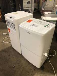 Lot of 2 Dehumidifier Various Sizes and Conditions  Customer Returns See Pictures