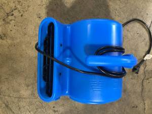B-Air 14 HP Air Mover Blower Fan for Water Damage Restoration Carpet Dryer Floor Home and Plumbing Use in Blue  Customer Returns See Pictures
