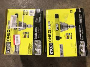 Lot of 2 RYOBI ONE 18V HP 12 in. Brushless Cordless Mud Mixer (Tool Only)   Customer Returns See Pictures