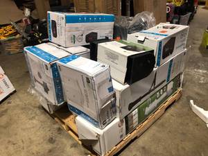 Pallet of Mailboxes and Mailbox Posts Various Models and Conditions Customer Returns See Pictures