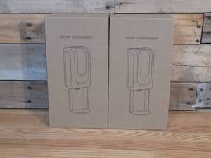 lot 96 image: Two Automatic Soap Dispensers-LiquidsGelsFoams