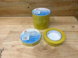 lot 81 image: 3M Lot of 6 Rolls of- General Purpose Vinyl Tape 764- Yellow (1 IN x 36 YDS Per Roll)