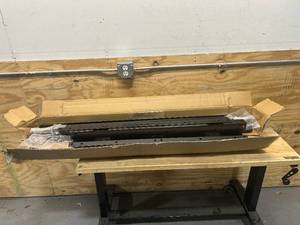 lot 111 image: Ironton 40in. x 48in. Steel Utility Trailer Kit- Missing Parts