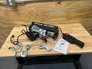 lot 92 image: STRONGWAY Electric Cable Hoist, 880-lb. Single-Line Capacity1760-Lb. Double-Line Capacity, 3819ft. Lift, Model# YT-400.800
