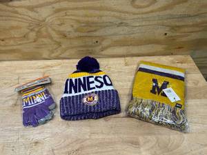 lot 25 image: Minnesota Winter Gear (Vikings Colors)