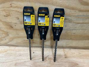 lot 42 image: DEWALT Lot of 3-  6-12 SDS Plus Drill Bits