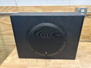lot 69 image: ROCKFORD FOSGATE Punch P300-12 Single 12 subwoofer enclosure with 300-watt amp
