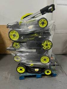 lot 75 image: Pallet of Cordless Lawn Mowers