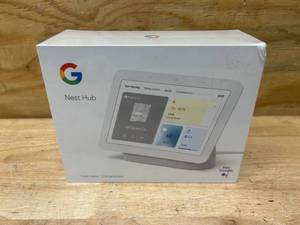 lot 17 image: GOOGLE Nest Hub 2nd Gen - Smart Home Speaker and 7 in. Display with Google Assistant - Chalk