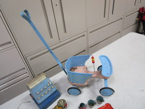 Tin Toys & Doll Stroller